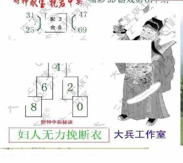 23077期: 大兵福彩3D黄金报图版