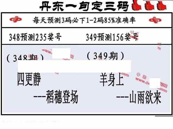 22349期: 福彩3D丹东全图分析