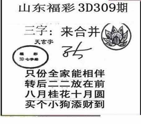 23309期: 三毛3D精品图谜