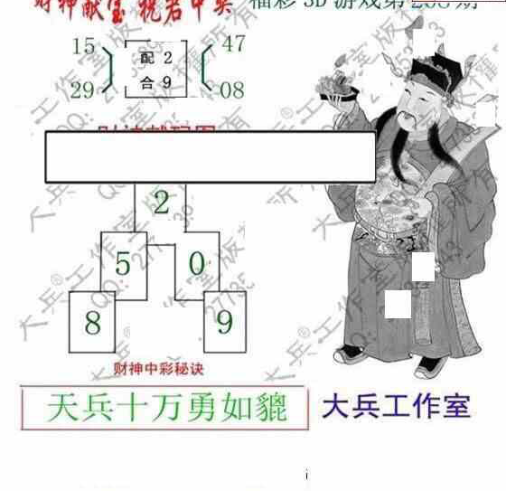 23208期: 大兵福彩3D黄金报图版