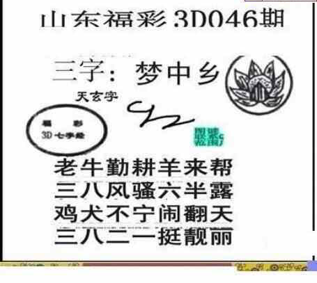 24046期: 三毛3D精品图谜