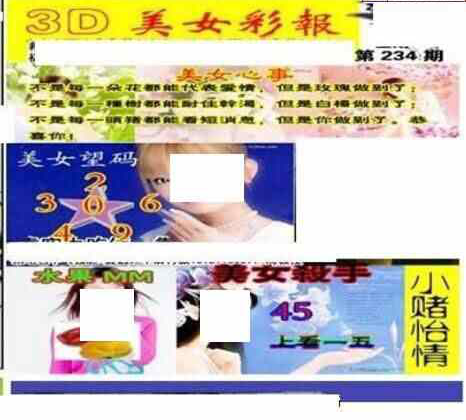 23234期: 三毛3D精品图谜