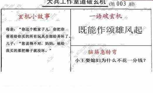 23003期: 大兵福彩3D黄金报图版