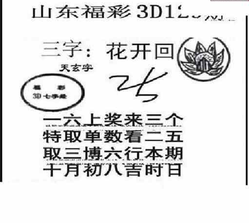 23129期: 三毛3D精品图谜