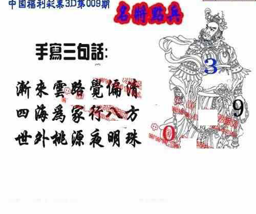 24009期: 福彩3D丹东全图分析