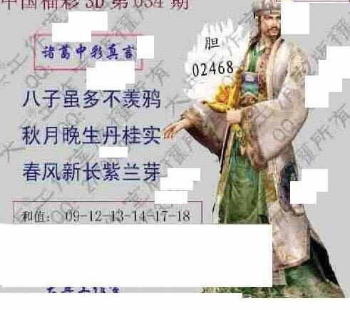 23034期: 大兵福彩3D黄金报图版