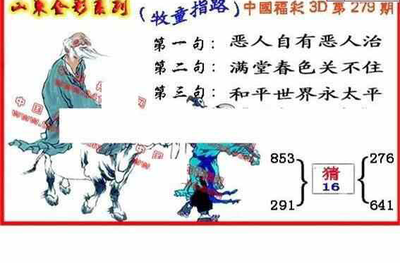 23279期: 福彩3D丹东全图分析