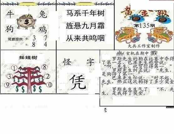 23135期: 大兵福彩3D黄金报图版