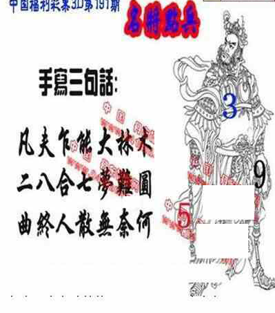 23191期: 福彩3D丹东全图分析