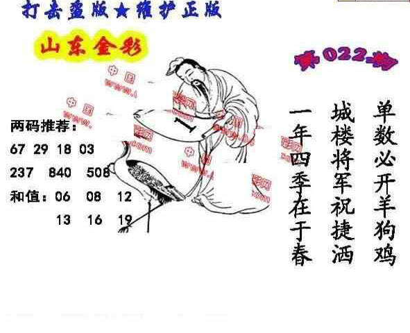 24022期: 福彩3D丹东全图分析