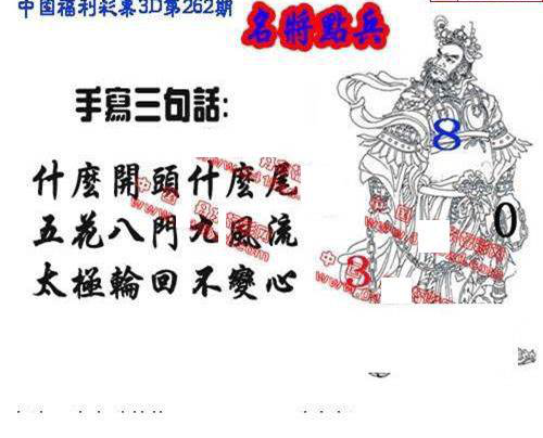 23262期: 福彩3D丹东全图分析