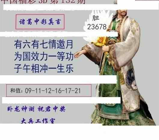 23132期: 大兵福彩3D黄金报图版