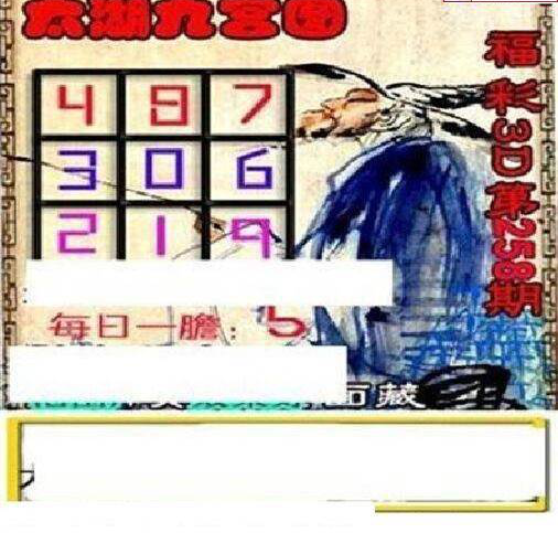 23258期: 太湖图福彩3D精品预测