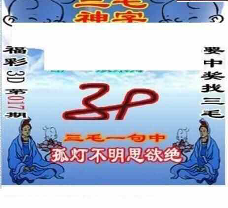 24017期: 三毛3D精品图谜