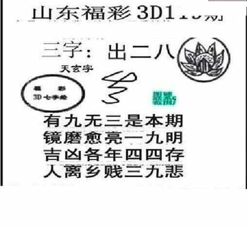 23119期: 三毛3D精品图谜