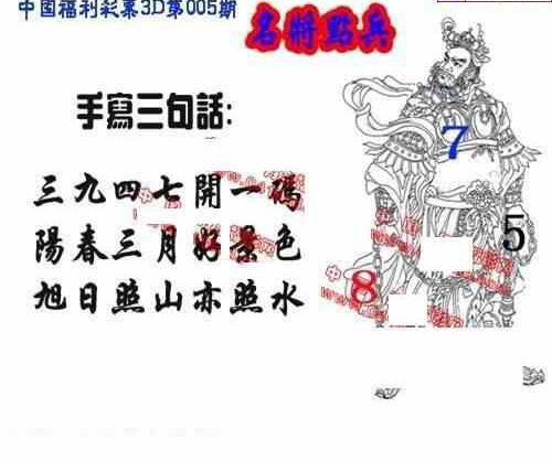 23005期: 福彩3D丹东全图分析