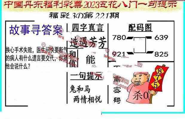 23221期: 福彩3D丹东全图分析