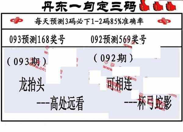 23093期: 福彩3D丹东全图分析