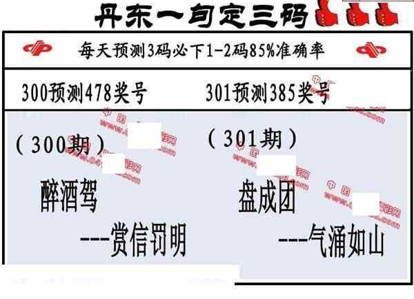 23301期: 福彩3D丹东全图分析