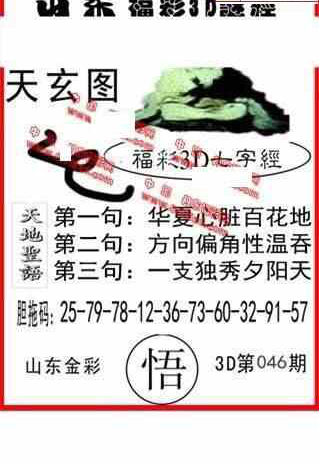 23046期: 福彩3D丹东全图分析