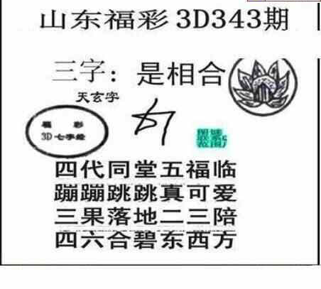 23343期: 三毛3D精品图谜