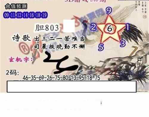 23246期: 白老3D杀码图版