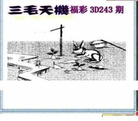 23243期: 三毛3D精品图谜