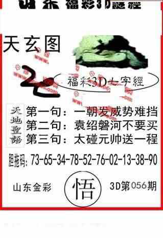 23056期: 福彩3D丹东全图分析