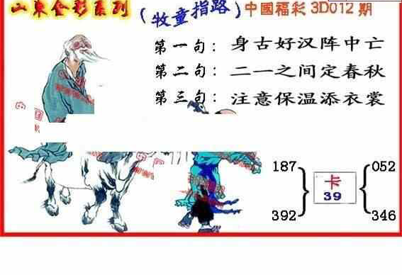 24012期: 福彩3D丹东全图分析