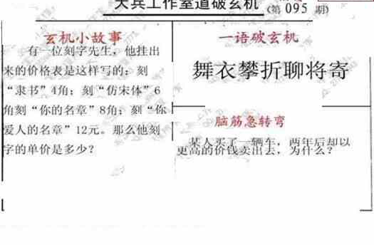 23095期: 大兵福彩3D黄金报图版