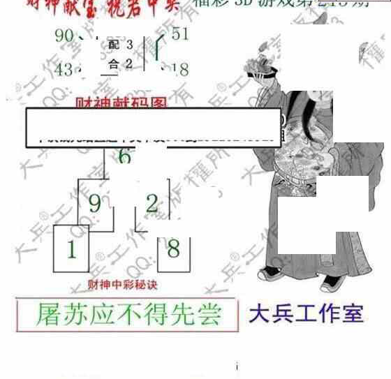 23213期: 大兵福彩3D黄金报图版