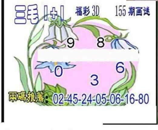 23155期: 三毛3D精品图谜