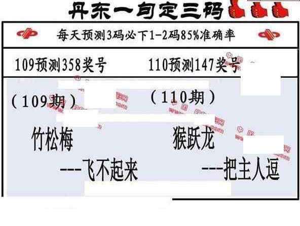 23110期: 福彩3D丹东全图分析