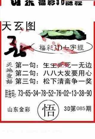 23085期: 福彩3D丹东全图分析