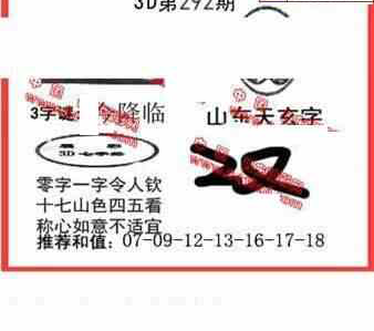 23292期: 福彩3D丹东全图分析