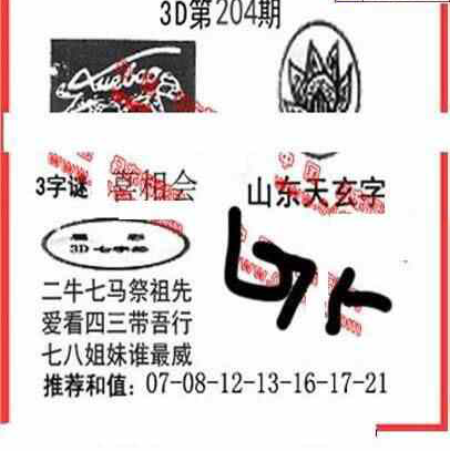 23204期: 福彩3D丹东全图分析