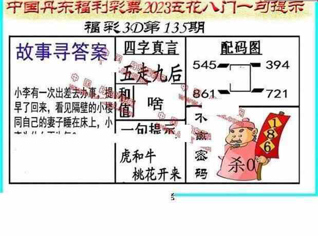 23135期: 福彩3D丹东全图分析