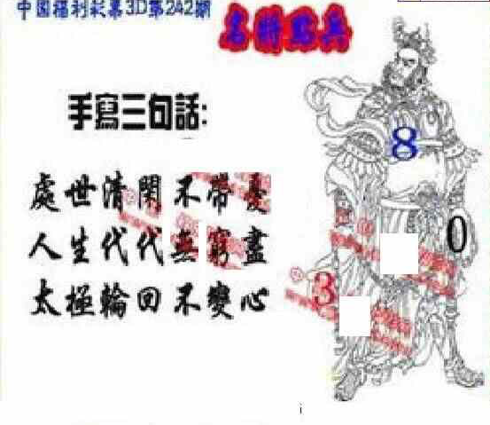 23242期: 福彩3D丹东全图分析