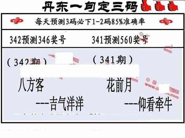 22342期: 福彩3D丹东全图分析