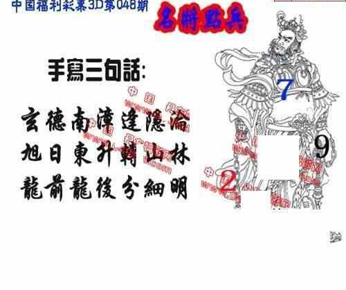 23048期: 福彩3D丹东全图分析