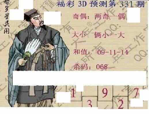 23331期: 大兵福彩3D黄金报图版