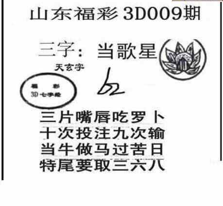 24009期: 三毛3D精品图谜