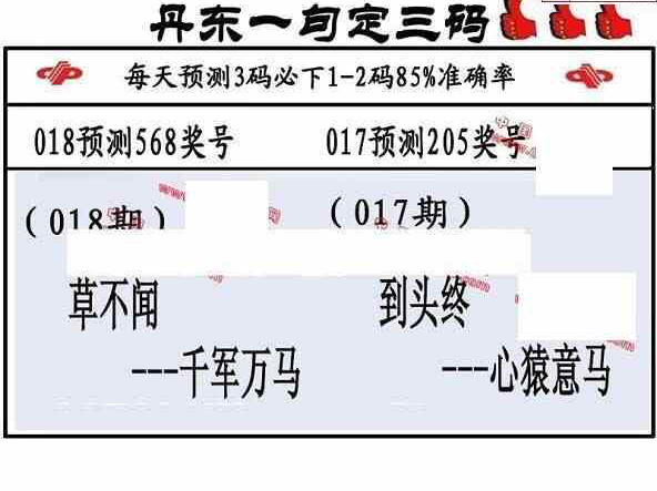 24018期: 福彩3D丹东全图分析