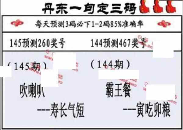 23145期: 福彩3D丹东全图分析