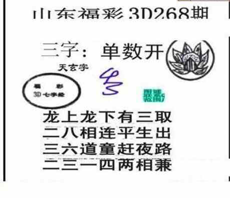 23268期: 三毛3D精品图谜