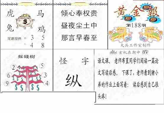 23188期: 大兵福彩3D黄金报图版