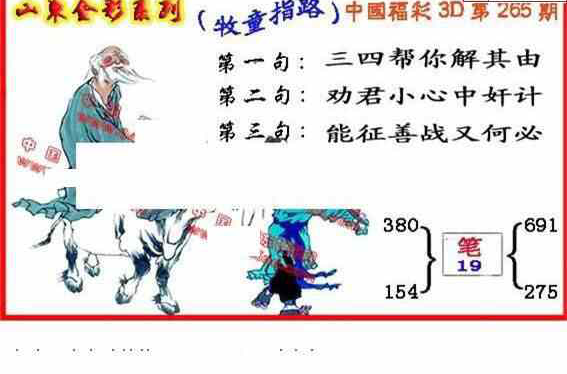 23265期: 福彩3D丹东全图分析