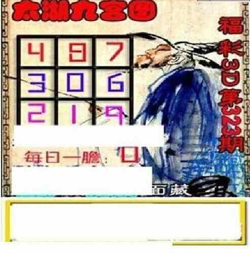 23323期: 太湖图福彩3D精品预测