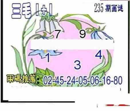 23235期: 三毛3D精品图谜