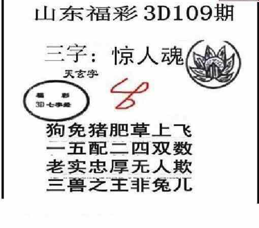 23109期: 三毛3D精品图谜